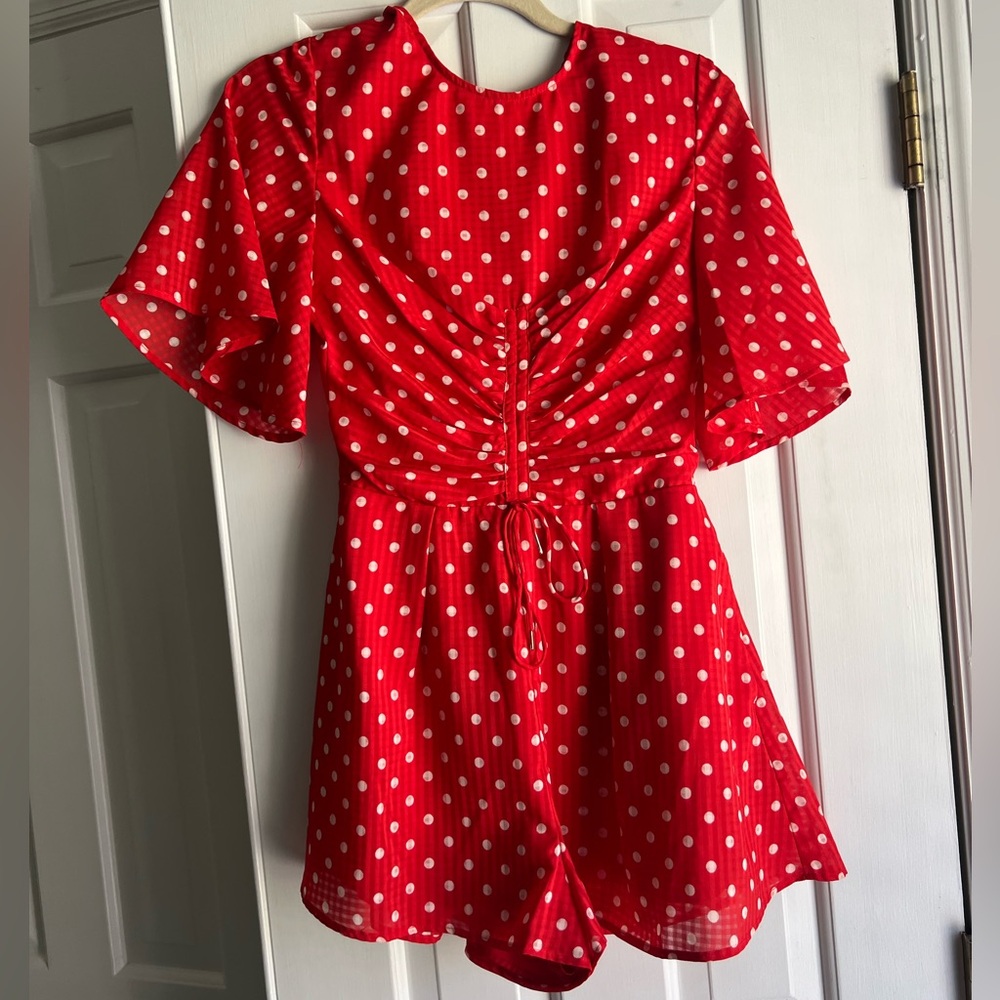 Finders Keepers Red Polka Dot Dress